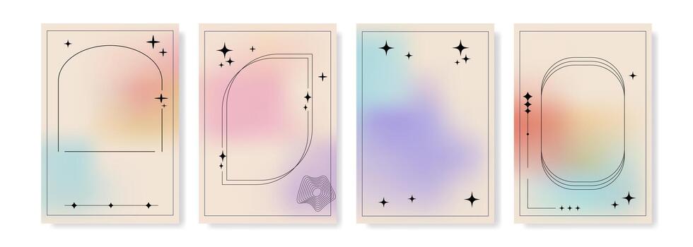 vertical degradado modelo con suave color transición vector