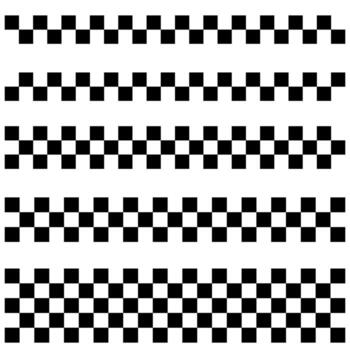 Checkerboard pattern borders icon set. Checkerboard Pattern illustration sign collection. Checkerboard symbol. vector