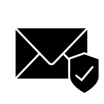 seguro correo icono. sencillo ilustración de seguro correo icono para web diseño aislado en blanco antecedentes vector
