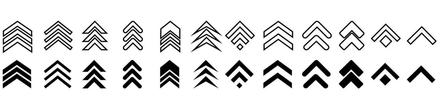 Swipe up set of buttons for social media. Black arrows, buttons and web icons for advertising and marketing in social media application. Scroll. vector