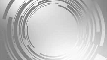 White and Black color rotating rectangular shapes news channel design loop able newsroom background video