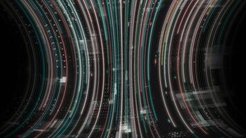 vistoso derivación neural red complejo algoritmo de alta tecnología diseño oscuro tecnología antecedentes video