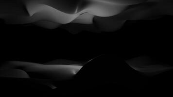 vit och svart vågig och slät textur 3d lutning design mörk lutning bakgrund video