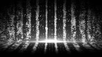 blanc et noir Couleur numérique Les données couler gros Les données bloquer chaîne salut-technologie conception foncé La technologie Contexte video