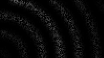 White and Black color wavy pixelated particles square box design loop able dark technology background video
