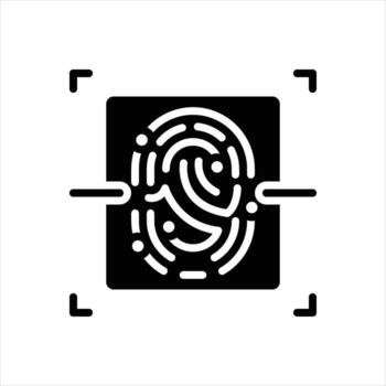 Solid icon unique-points vector