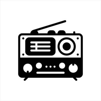 Solid communication icon vector