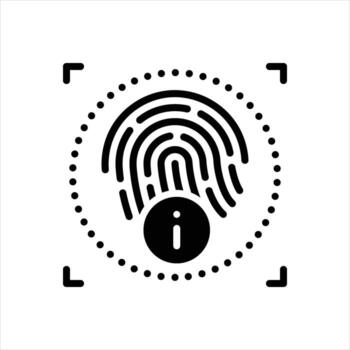 Solid icon instruction vector