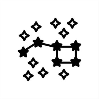 Solid icon big-dipper vector