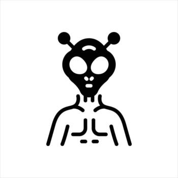 Solid icon nonresident vector