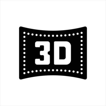 Solid icon stereoscopic vector
