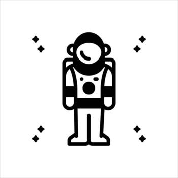 Solid icon armstrong vector
