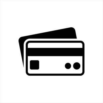 Solid icon e-money vector