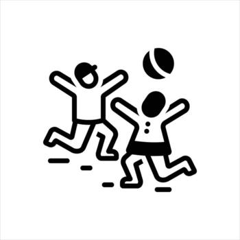 sólido icono recreación vector