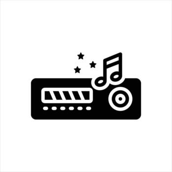 Solid icon electronic vector