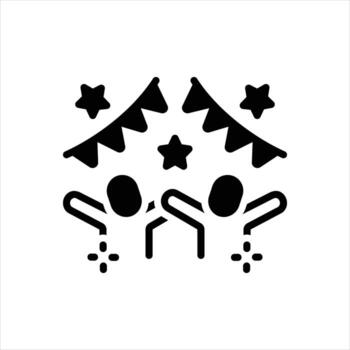 sólido icono solemnizar vector