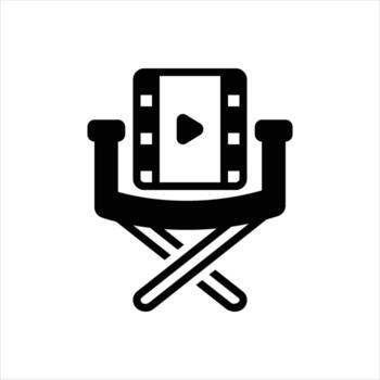 Solid manager icon vector