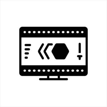 sólido icono animación vector