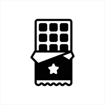 sólido icono cacao vector