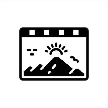 sólido icono fondo de imagen vector