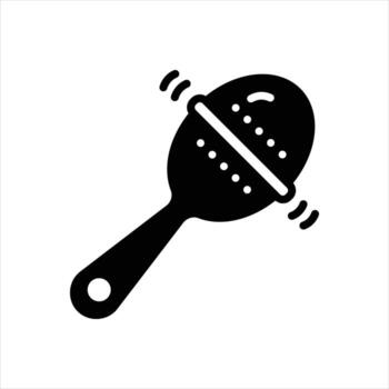 Solid icon clack vector