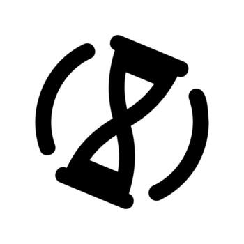 Waiting or processing pictogram for a user interface vector