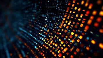 A Stunning Dynamic Abstract Background Featuring Glowing Pixels and Mesmerizing Light Effects video