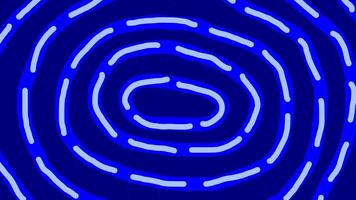 blu wiggly mano disegnato trattino formosa linea flusso modello sfondo su ciclo continuo video