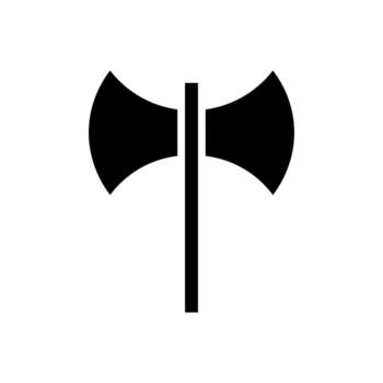 labrys símbolo, sencillo diseño vector