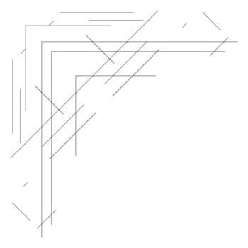 Decorative corner lines, corners, paper frames, simple lines vector