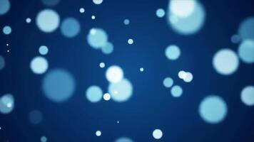 Abstract Blue Bokeh Particles Background Loop video