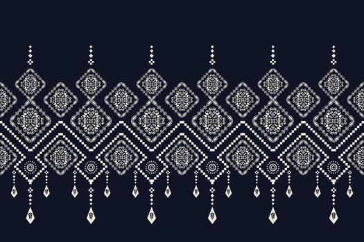 Elegant patterned texture of unique shape on dark background. A beautiful pattern for various design concepts vector