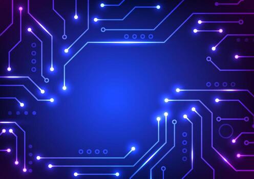 digital resumen antecedentes futurista circuitos datos fluir tecnología y circuito tablero. vector