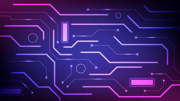 digital tecnología circuito antecedentes. diseño para circuito sistema chip pastilla futurista resumen cuántico y tarjeta madre. vector