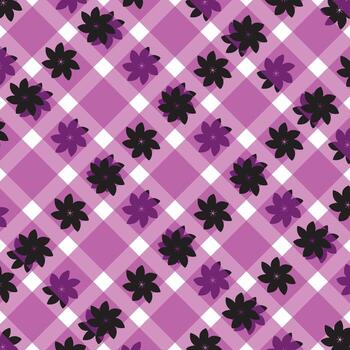 Minimal plaid print with a clean and modern look. vector