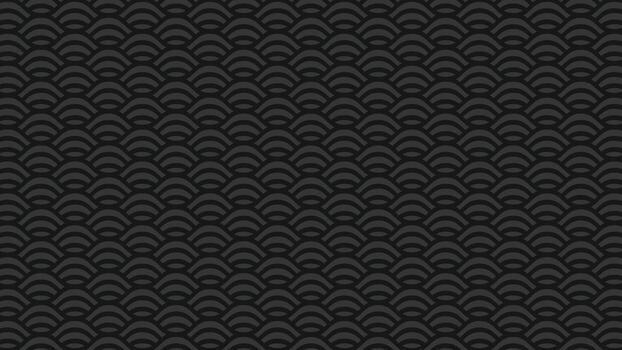 A sophisticated seamless pattern of Japanese ocean waves in a dark, monochromatic color scheme. This elegant graphic is ideal for subtle backgrounds, textile designs, and high-end projects vector