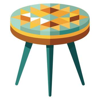 acento mesa y lado mesa vectores diseño