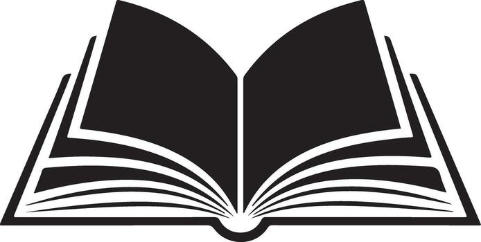 Open book with pages, a source of knowledge and education isolated on white background vector