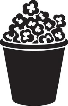Illustration of a bucket of popcorn isolated on white background for design use vector