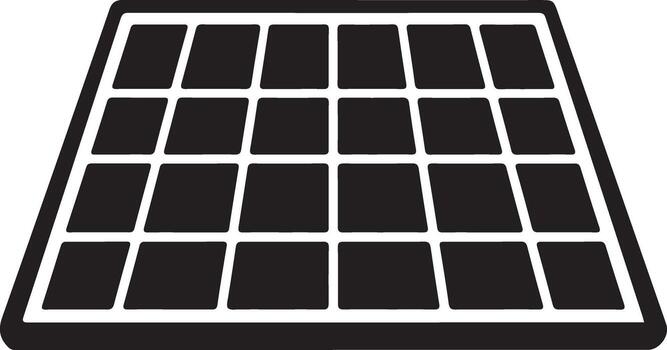 solar panel icono aislado en blanco fondo, representando renovable energía fuente y tecnología vector