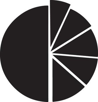 tarta gráfico diagrama representando datos análisis, aislado en blanco antecedentes vector
