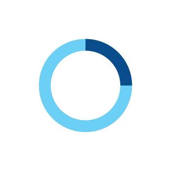 30 Percents Loading Progress Circle Bar Icon Template vector