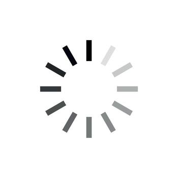 Grey Circle Loading Progress Bar Icon Template vector