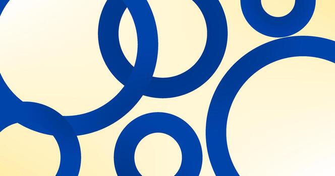 resumen antecedentes con azul anillos en ligero amarillo antecedentes degradado diseño vector