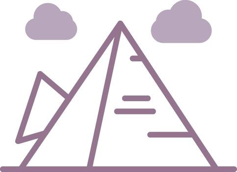 Pyramid Subtle Sketch Pattern vector