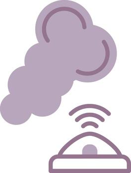 Smoke Sensor Sleek Design Module vector