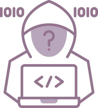 hacker elegante forma simbólico vector