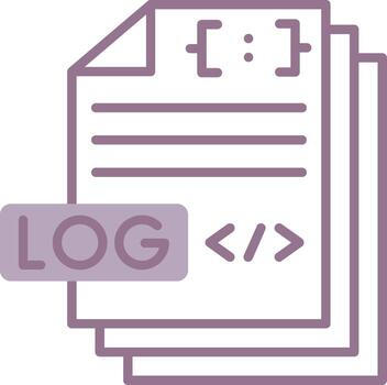 Log File Smooth Sketch Object vector