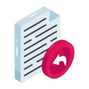 Editable design icon of send file vector