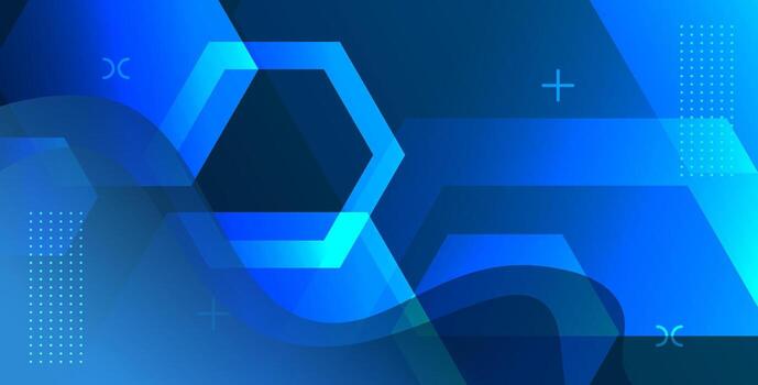 dynamic abstract blue liquid color gradient wavy geometric fluid shape background. eps10 vector